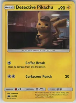 ✰ DETECTIVE PIKACHU - SM190 SM190 PROMO SUN & MOON PROMO POKEMON ✰ LP - Image 2
