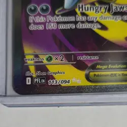 Pokemon Mega Sharpedo EX 113/094 Me02 Phantasmal Flames Ultra Rare Full Art Holo - Image 2