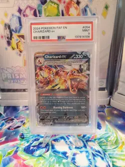 2024 Pokemon Scarlet and Violet Paldean Fates Charizard Ex #54 PSA 9 - Image 1