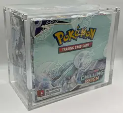 Pokemon TCG Sword & Shield Chilling Reign Booster Box SEALED w/Acrylic - Image 1