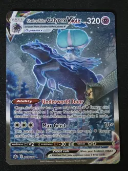 Pokemon Shadow Rider Calyrex VMAX Alt Art Secret Rare Holo 205/198 Chilling Rei… - Image 1