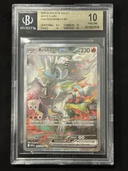 🟢 Reshiram ex 166/086 SIR - BGS 10 Pristine White Flare - Pokemon *LOW POP* 🟢 - Image 2