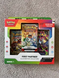 Pokemon First Partner Illustration Collection Series 1 Pack Box New Sealed Gen 1 - Image 1