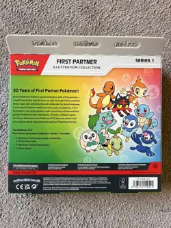Pokemon First Partner Illustration Collection Series 1 Pack Box New Sealed Gen 1 - Image 2