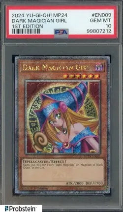 2024 Yu-Gi-Oh! MP24 1st Edition #EN009 Dark Magician Girl PSA 10 GEM MINT - Image 1