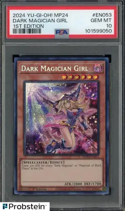 2024 Yu-Gi-Oh! MP24 1st Edition #EN053 Dark Magician Girl PSA 10 GEM MINT - Image 1