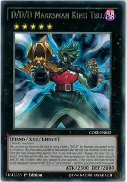 YuGiOh D/D/D Marksman King Tell Rare 1st Clash of Rebellions CORE-EN052 English - Image 1