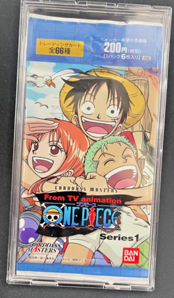 Rare 2000 One Piece Carddass Masters Series 1 Booster Pack - Sealed Bandai - Image 1