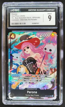2025 ONE PIECE PERONA ALTERNATE ART OP10-092 CGC 9 A PT - Image 1