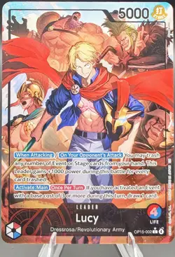 One Piece Lucy OP15-002 Alt Art Leader Adventure On Kami’s Island - Image 1