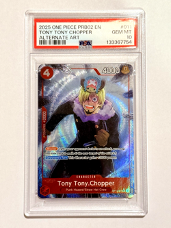 One Piece Premium Booster 2 (PRB02) - Tony Tony.Chopper Alternate Alt Art PSA 10 - Image 1