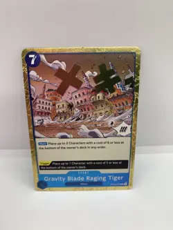 One Piece Gravity Blade Raging Tiger Foil OP06-058 - Image 1