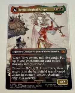 Terra, Magical Adept (Borderless) Final Fantasy MTG Mint Ships Today - Image 1