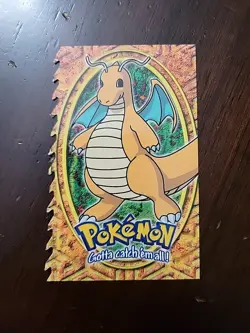 HP! 1999 Topps Pokemon the First Movie Dragonite E12 of 12 Die-Cut - Image 1