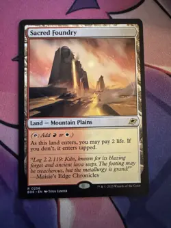 Sacred Foundry R Edge of Eternities 256 NM MTG Magic EOE - Image 1