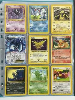 Pokemon Card Collection VTG Binder Holo Rare 1st E-Reader WoTC Lugia Flareon - Image 1