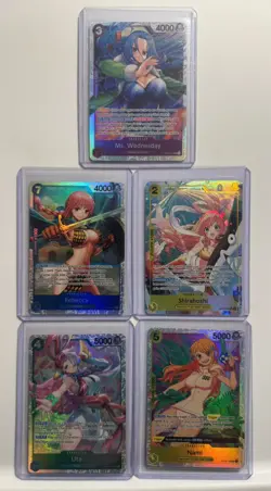 One Piece card game LOT of x5 cards English NM - Image 1