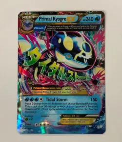 Pokemon TCG Primal Kyogre EX Full Art Holo Card Ultra Rare 55/160 HP 240 Storm - Image 1