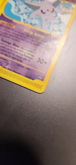 Espeon 11/147 Aquapolis E-Reader Series 2002 English Pokemon TCG Played Card - Image 3