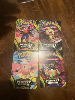 Pre release Perfect order Pokemon TCG Mega Evolution-Trainer Tips Art Card Set - Image 1