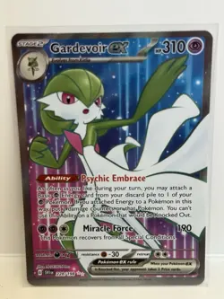 Pokemon Gardevoir EX TCG Full Art Holo Card 228/198 Scarlet & Violet Base Set - Image 1