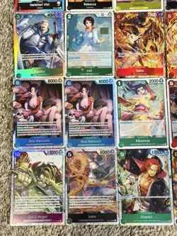 One Piece TCG Card Lot of 48 Rare SR Promo Leader Foil - Image 4