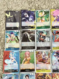One Piece TCG Card Lot of 48 Rare SR Promo Leader Foil - Image 5