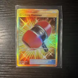 Crushing Hammer - 166/156 - Pokemon Ultra Prism Sun & Moon Secret Rare Card - Image 1