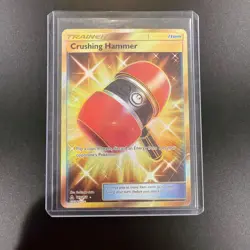 Crushing Hammer - 166/156 - Pokemon Ultra Prism Sun & Moon Secret Rare Card - Image 1