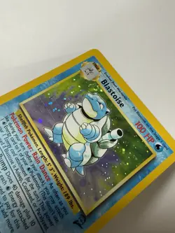 Pokemon TCG Blastoise 2/130 Base Set 2 Holo Rare 100 HP Vintage Card - Image 4
