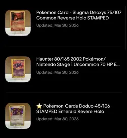 Pokemon Card Lot Deoxys EX Emerald Delta Species Base Set Jungle Eevee Pikachu - Image 1
