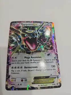 Pokemon TCG Rayquaza EX XY69 Shiny Black Star Promo Holo Rare Card - Image 1