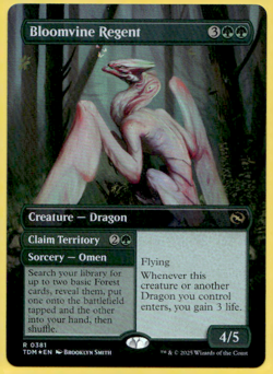 BLOOMVINE REGENT FOIL BORDERLESS TARKIR: DRAGONSTORM TDM RARE DRAGON MTG 381 - Image 1