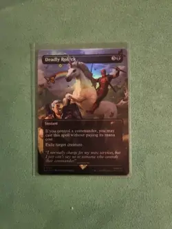 SLD Rainbow Foil Borderless DEADLY ROLLICK 1x Magic Deadpool Secret Lair MTG NM - Image 1