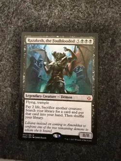 [1x] Razaketh, the Foulblooded - Near Mint, English - Hour of Devastation MTG Ma - Image 1