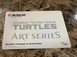 SHREDDER'S TECHNIQUE Magic MTG Teenage Mutant Ninja Turtles Art Series - Image 2