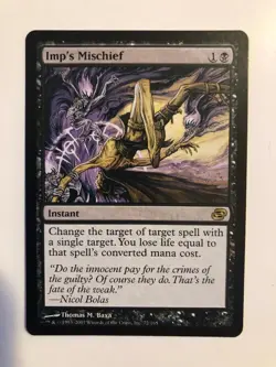 IMP'S MISCHIEF - Planar Chaos, Black- Instant, Change the target of target spell - Image 1