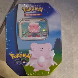 Pokemon GO Blissey Tin Pokemon TCG with Promo Card & Booster Packs 2022 - Image 1
