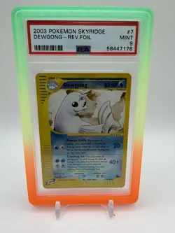 Pokemon TCG Skyridge Dewgong Rare Reverse Holo 7/144 PSA 9 2003 English - Image 1