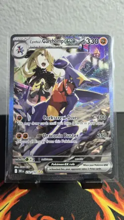 Pokemon Destine Rivals Cynthia's Garchomp EX 232/182 SIR - Image 1