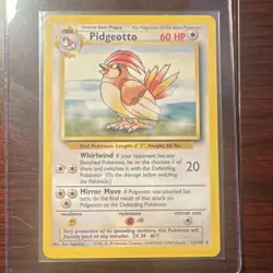 Pokemon Pidgeotto 22/102 Base Set Regular Rare 60 HP English Card - Image 1