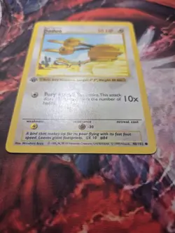 Pokemon 1st Edition Shadowless Base Set Common Doduo 48/102 - MP - Image 3