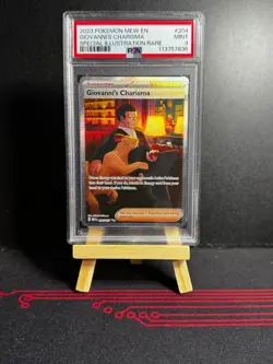 Giovanni's Charisma #204 Pokemon Scarlet & Violet 151 – PSA 9 - Image 1