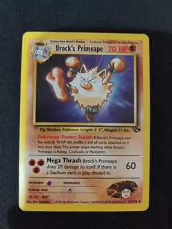 Brock's Primeape 35/132 Pokemon Gym Challenge Regular Non-Holo - Image 1