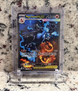 2025 Pokemon Phantasmal Flames MEGA CHARIZARD X EX #125/094 SIR English - Image 1