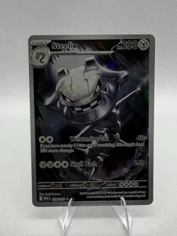 Pokemon Steelix Me01 Mega Evolution Illustration Rare Full Art Holo 150/132 - Image 1