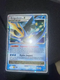 Pokemon TCG Empoleon LV.X DP Black Star Promotional DP11 Holo Promo - Image 1
