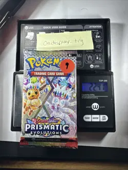 22.41 Prismatic Evolutions Pokemon Booster Pack New Sealed - Image 1