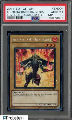 2011 Yu-Gi-Oh! LC2 Duel Academy Years EN004 Elemental Hero Burstinatrix PSA 10 - Image 1