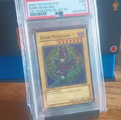 Konami Yu-Gi-Oh! Dark Magician SYE-001 Yugi Evolution 1st Edition PSA - Image 1